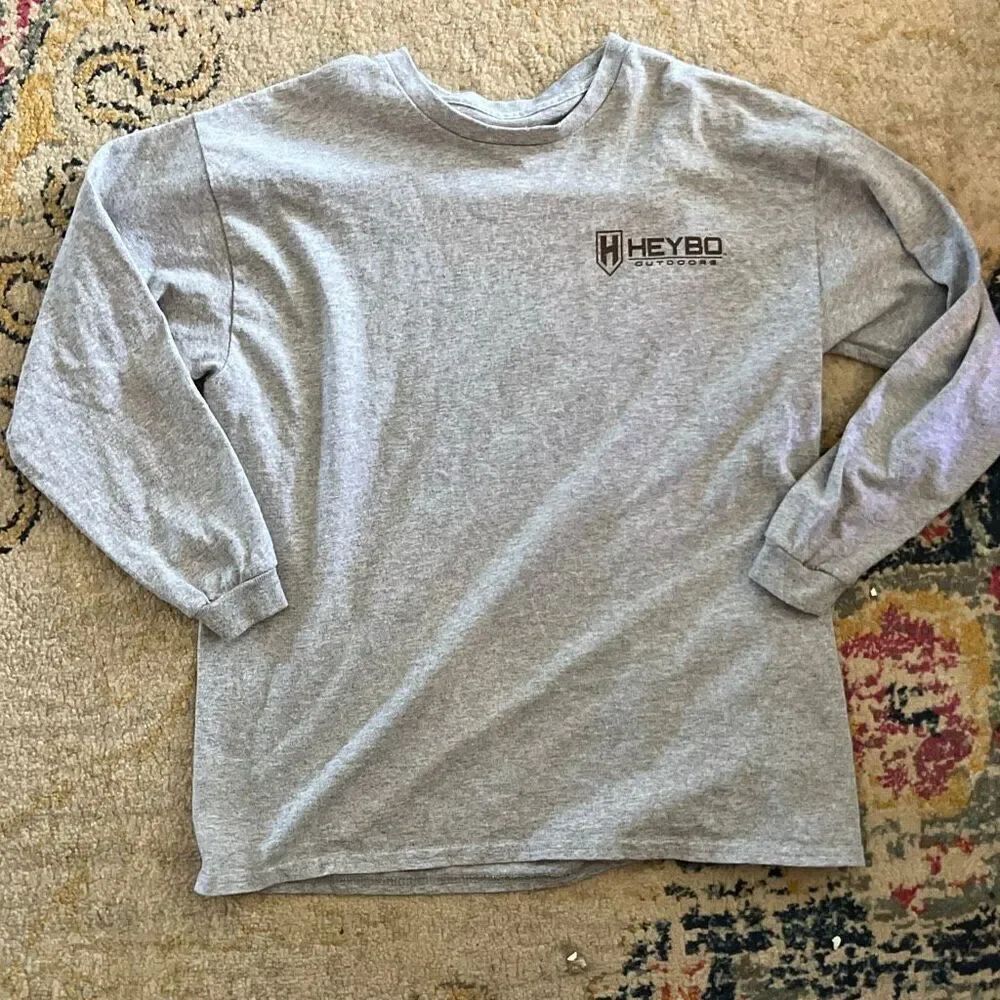Heybo Outdoors Long Sleeve Tee – Size [Boys XL]